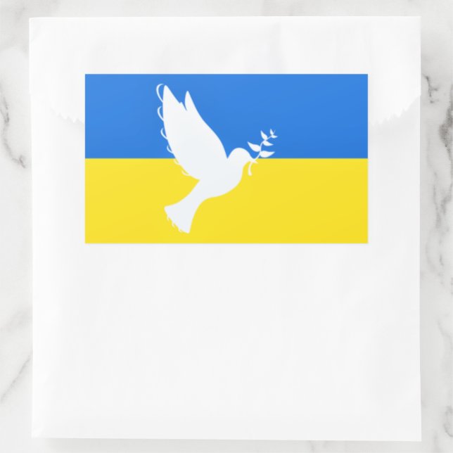 Dove of Peace Support Ukraine Stickers - Freedom (Bag)