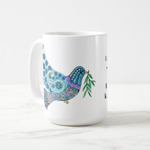 Dove of Peace w Verse from John 16:33 Coffee Mug