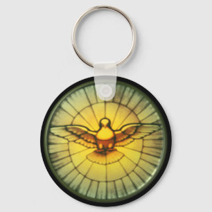Dove of the Holy Spirit Key Ring