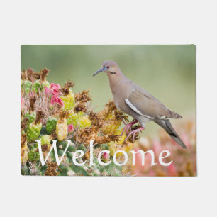 Dove on a Cactus Doormat