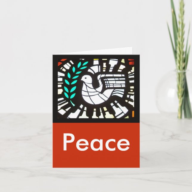 Dove -- Peace with Shakespeare Holiday Card (Front)