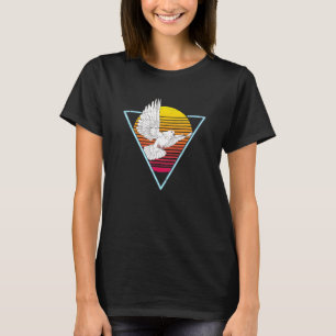 Dove Pigeon Breeder Animal Bird Vaporwave Pigeon T-Shirt