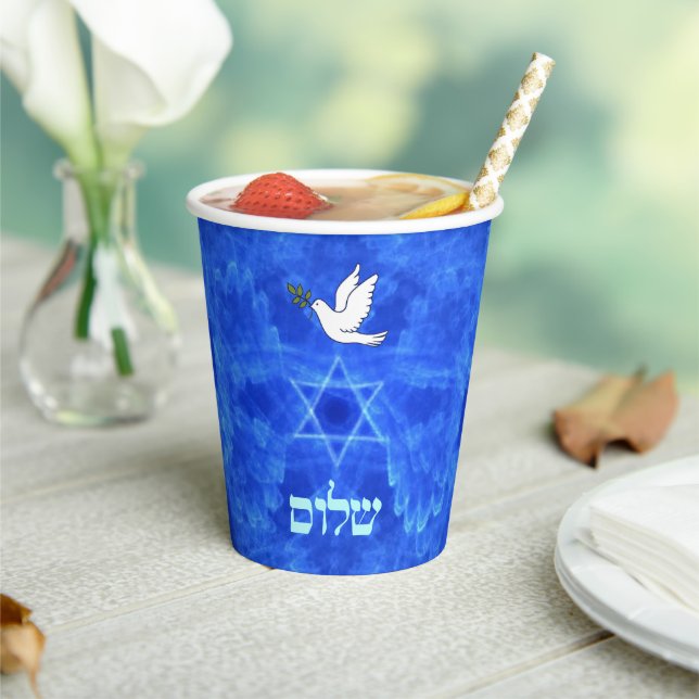 Dove - Shalom Paper Cups (Insitu)