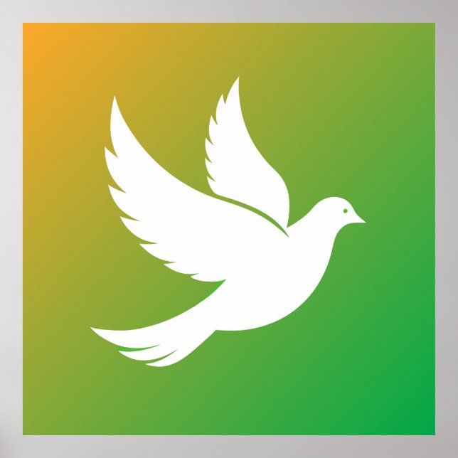 Dove Silhouette Poster (Front)