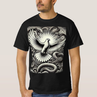 Dove snake pit tattoo design T-Shirt