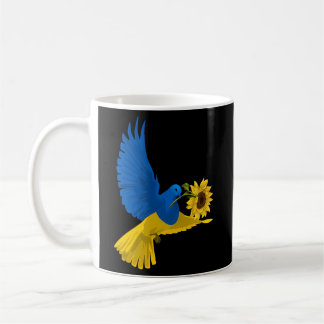 Dove Ukraine Sunflower Ukrainian Pray For Ukraine Coffee Mug