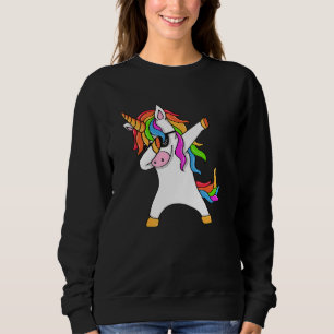 Dove Unicorn Dubbing Unicorn Rainbow Sunglasses Sweatshirt