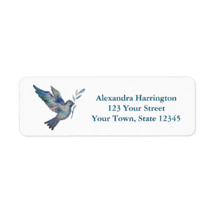 Dove with Branch Return Address Label