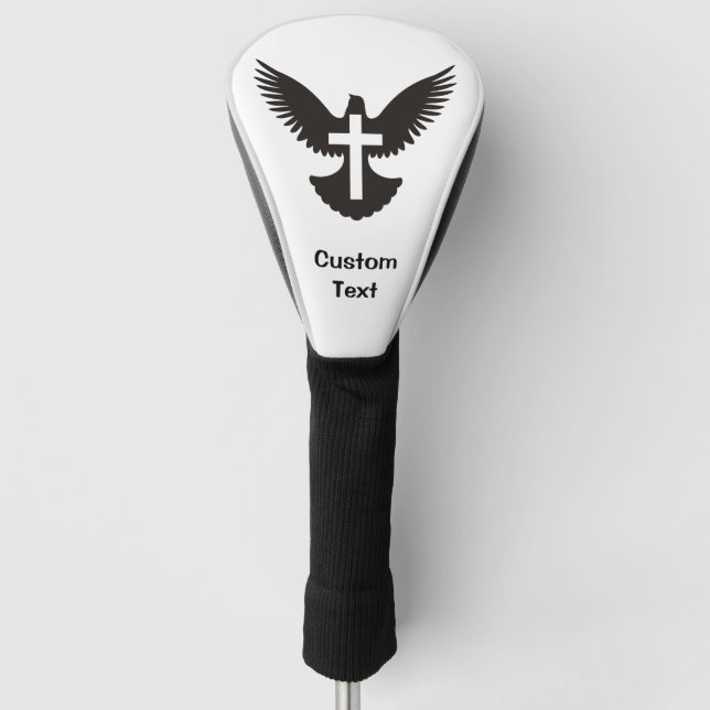 Dove with Cross Golf Head Cover (Front)