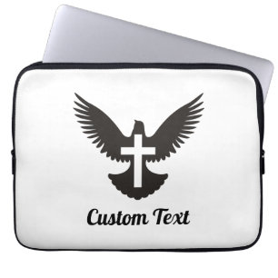 Dove with Cross Laptop Sleeve