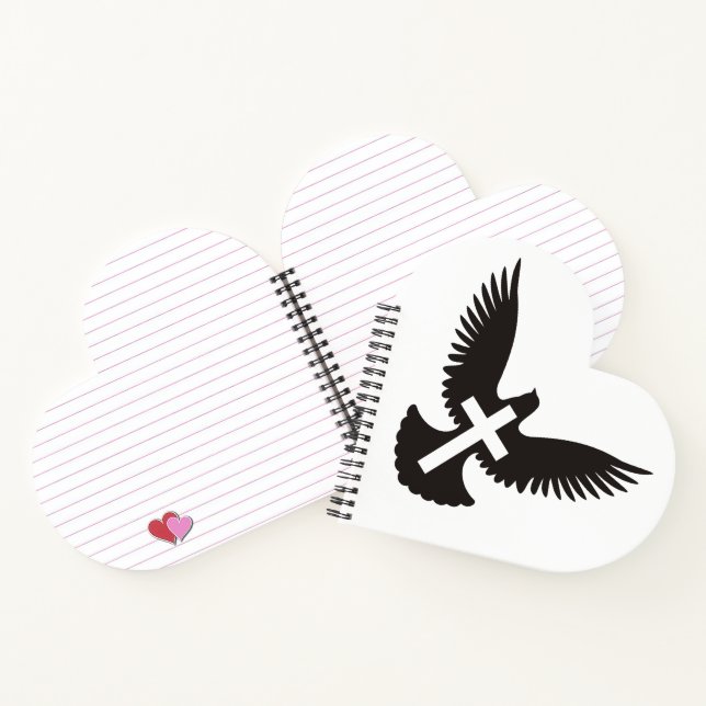 Dove with Cross Notebook (Inside)
