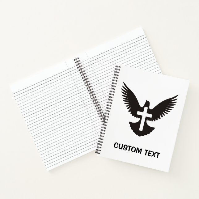 Dove with Cross Notebook (Inside)