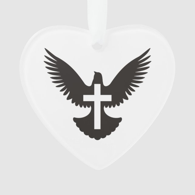 Dove with Cross Ornament (Front)
