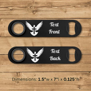 Dove with Cross Speed Bottle Opener