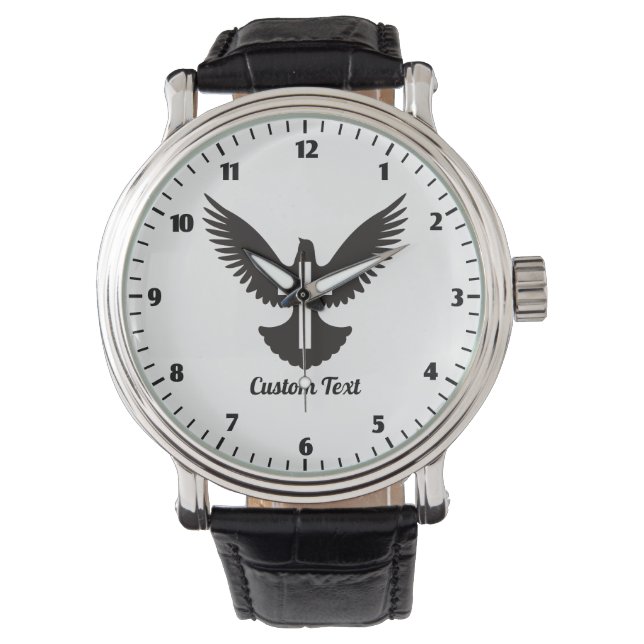 Dove with Cross Wrist Watch (Front)