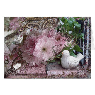 Dove with Flowers Card
