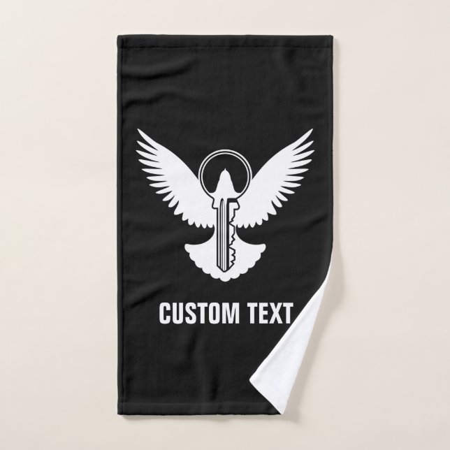 Dove with Key Bath Towel Set (Hand Towel)