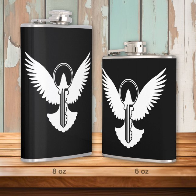 Dove with Key Hip Flask (Creator Uploaded)