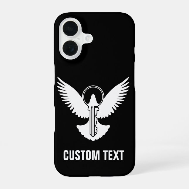 Dove with Key iPhone 16 Case (Back)