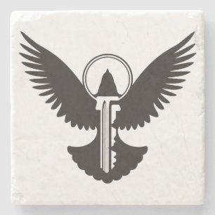 Dove with Key Stone Coaster