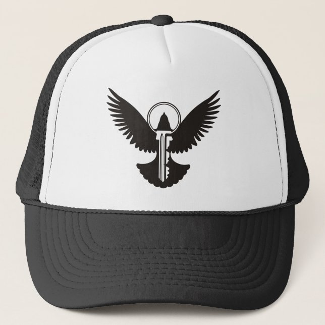 Dove with Key Trucker Hat (Front)