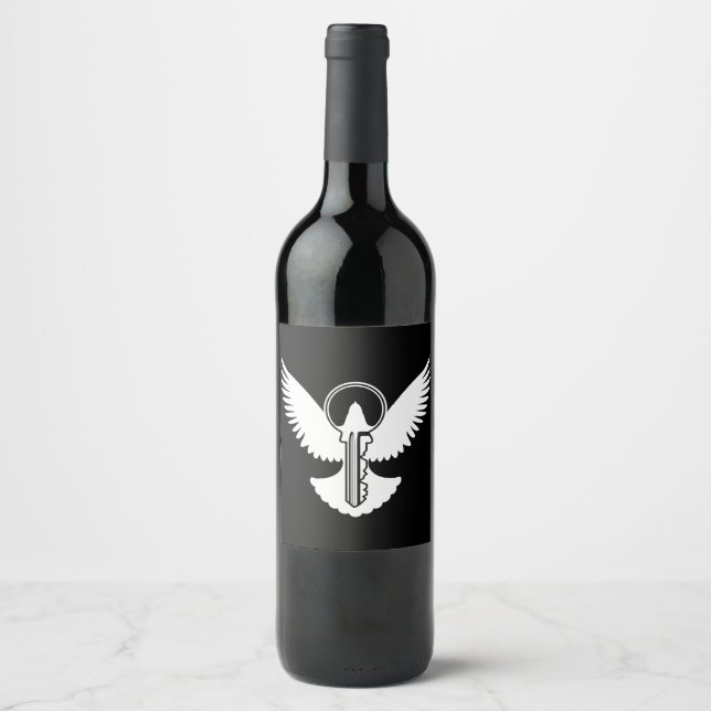 Dove with Key Wine Label (Front)