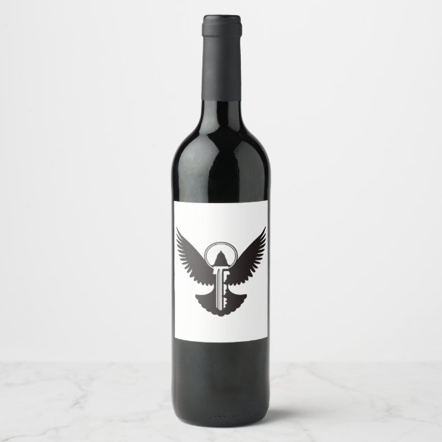 Dove with Key Wine Label (Front)
