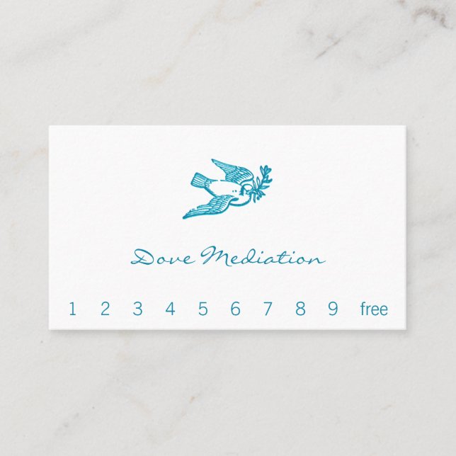 Dove with Olive Branch Business Card (Front)