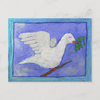 Dove with Olive Branch Postcard
