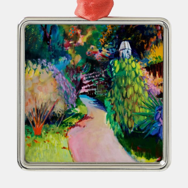 Dovecote Exotic Metal Ornament (Front)