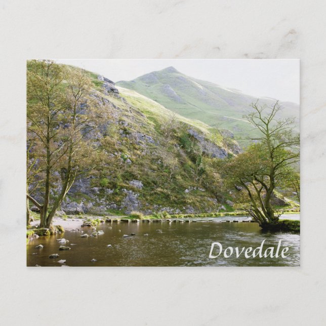 Dovedale Derbyshire, Peak District souvenir photo Postcard (Front)