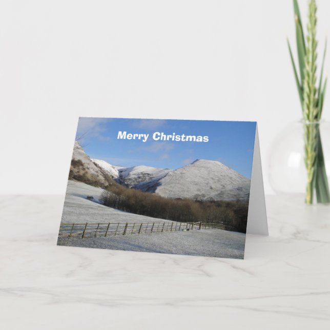 Dovedale in snow card (Front)