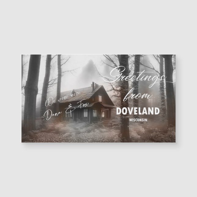 Doveland, Wisconsin Magnetic Card (Front)