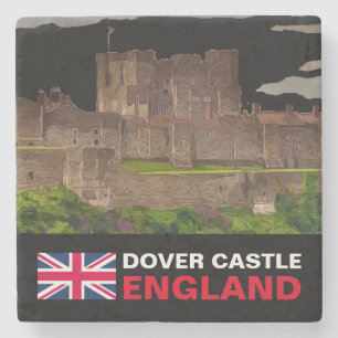 DOVER CASTLE, WALES STONE COASTER