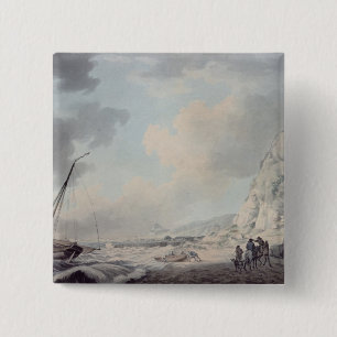 Dover Cliffs 15 Cm Square Badge