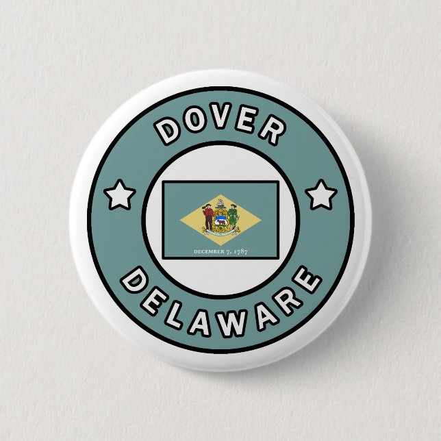 Dover Delaware 6 Cm Round Badge (Front)