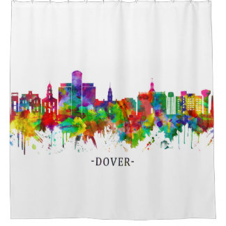 Dover Delaware Skyline Shower Curtain