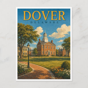 Dover Delaware The Green GeoSaga Postcard