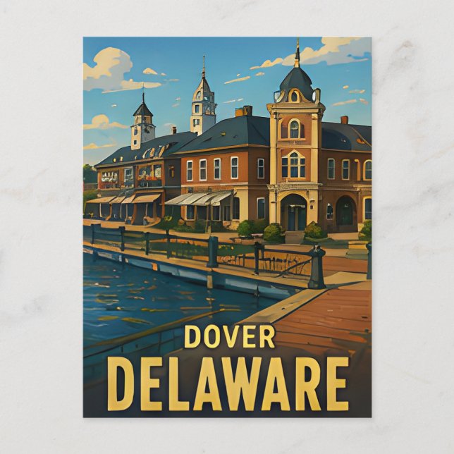Dover Delaware Travel Gift Postcard (Front)