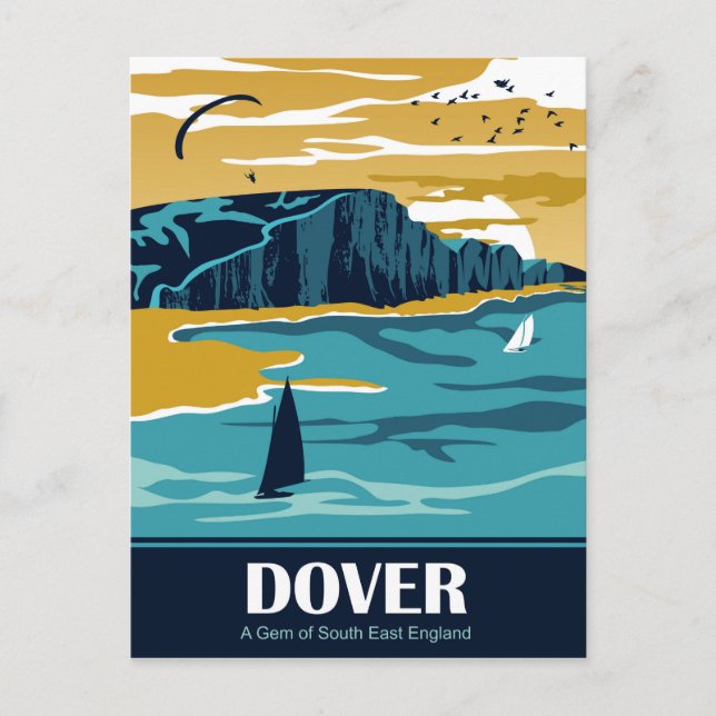 Dover in Blue Postcard (Front)
