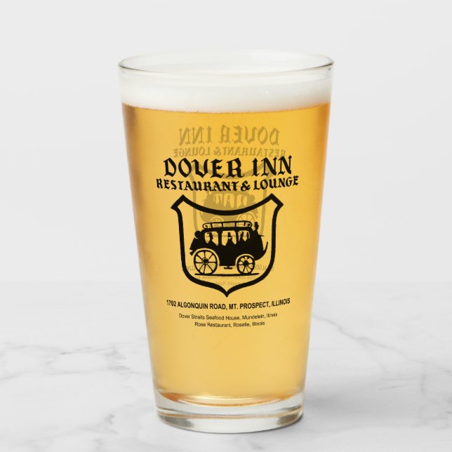 Dover Inn Restaurant, Mt. Prospect, IL Glass (Front Filled)