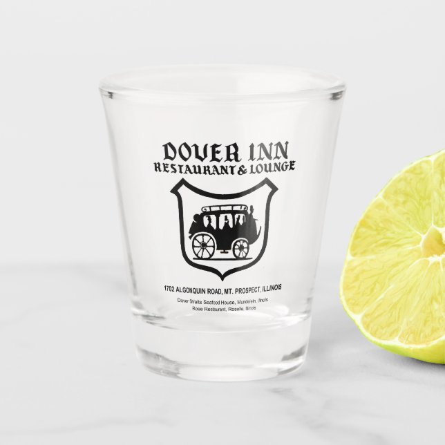 Dover Inn Restaurant, Mt. Prospect, IL Shot Glass (Front)