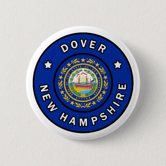 Dover New Hampshire 6 Cm Round Badge (Front)