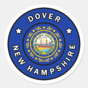 Dover New Hampshire Classic Round Sticker