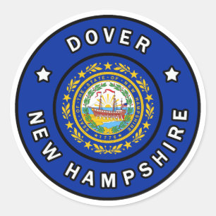 Dover New Hampshire Classic Round Sticker
