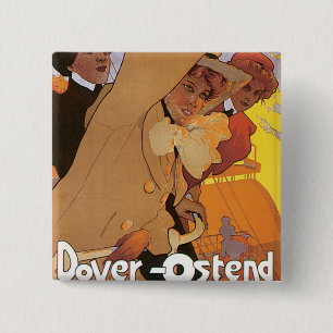 Dover-Ostend Line 15 Cm Square Badge