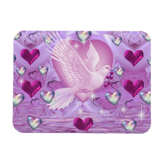 Doves and Hearts Magnet