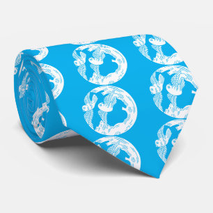 Doves and old tree tie