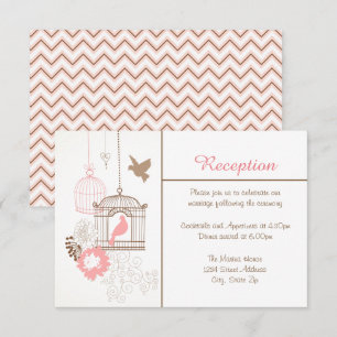 Doves & Cages - Reception Invitation