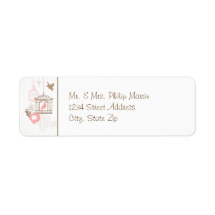 Doves & Cages - Return Address Labels